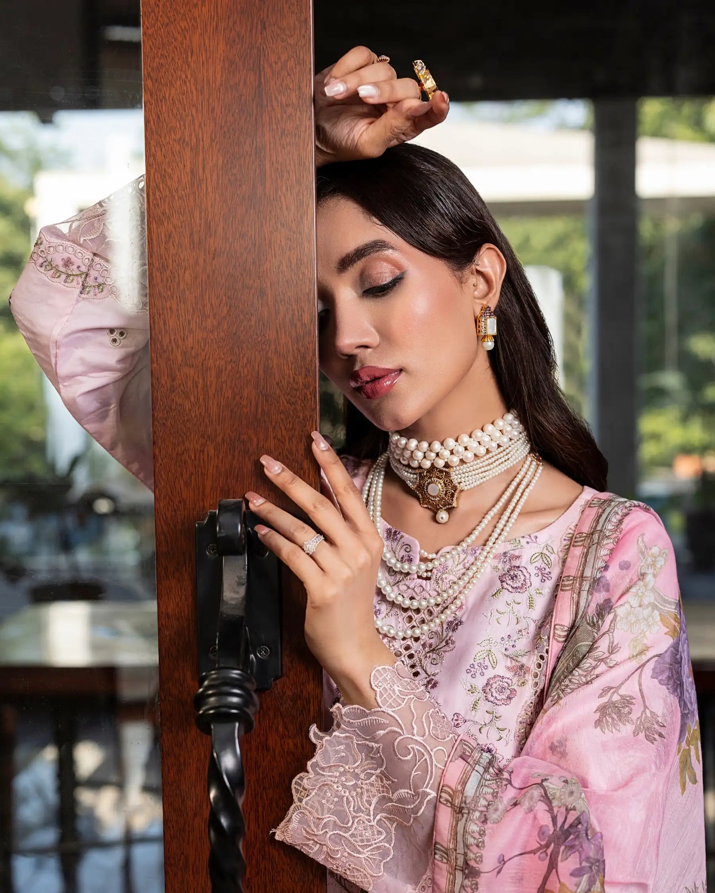 GP-LW-004 – Stitched 3-Piece Embroidered Lawn Suit with Digital Printed Dupatta