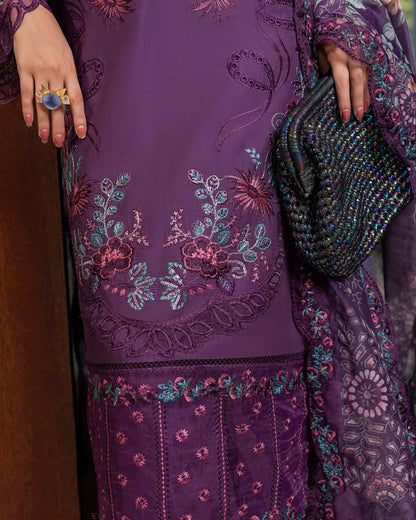 GP-LW-003 – Stitched 3-Piece Embroidered Lawn Suit with Digital Printed Dupatta